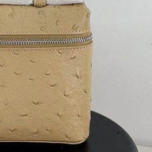 Textured Lychee Patterned Top Layer Cowhide Simple Solid Color Design Handbag Makeup Purse Shoulder Cross Box Female 3