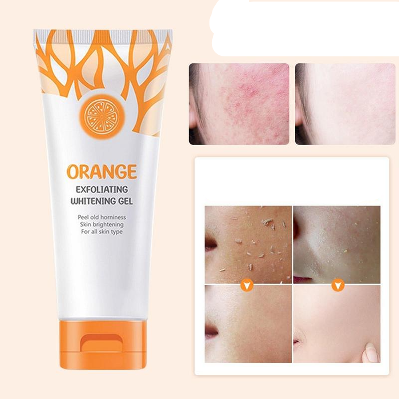 Peeling Gel For Face Orange Brightening Gel Dead Skin Remover For Face Gently Exfoliator For All Skin Types Face Moisturizer