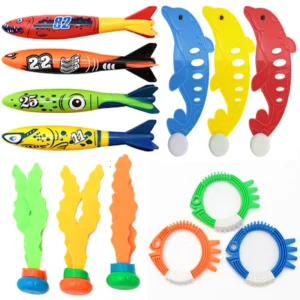 Swimming Diving Toys Children's Fish Dolphin Buoy Pool Treasure Hunt Diving Torpedo Rocket Water Diamond Kids Water 2