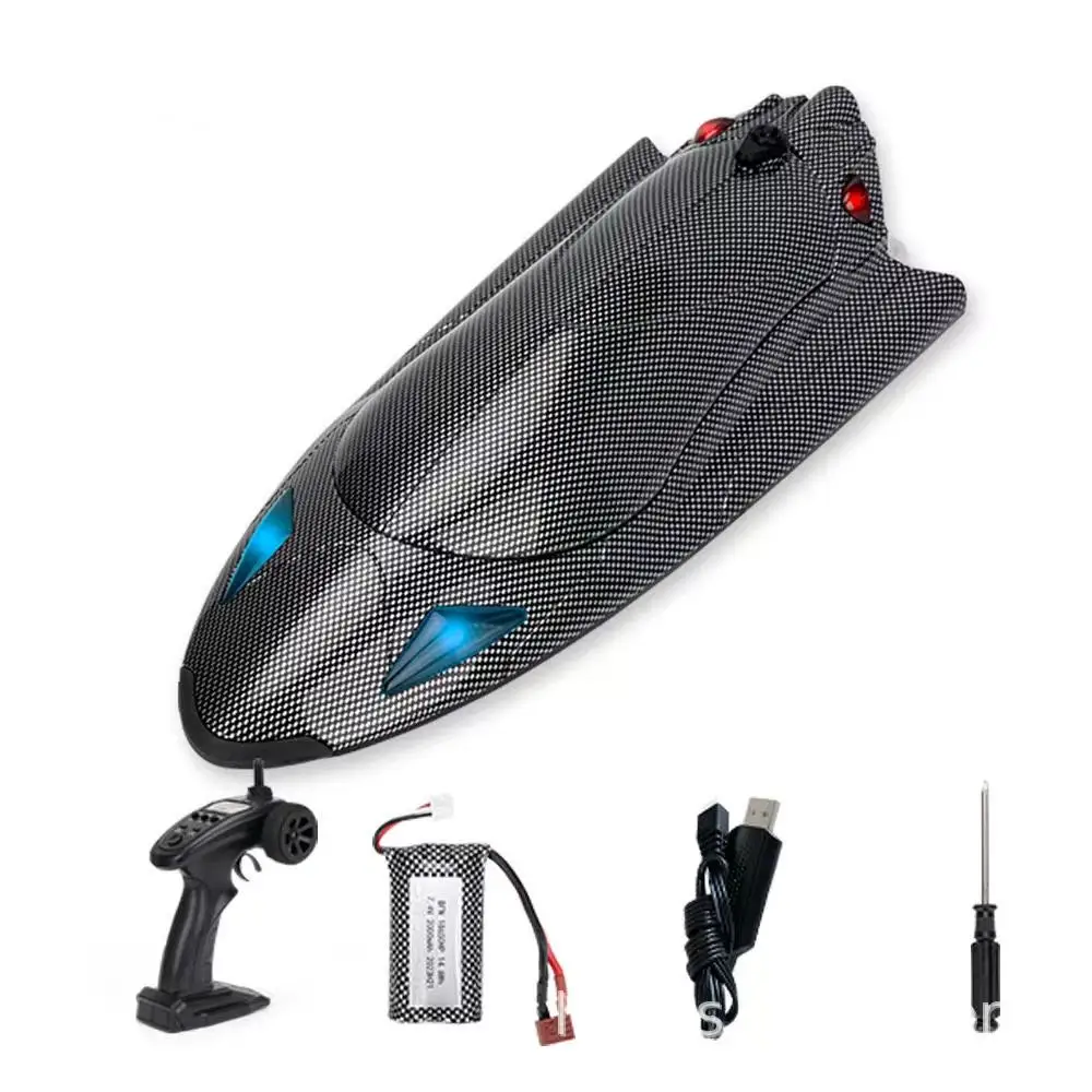 Rc Boat High Speed Remote Control Boats 390 Brushless Full Scale Servo Steering Adjustment Motor Turbojet Speedboat for Adults 4