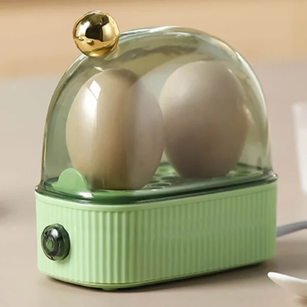 Egg Boiler Poacher Automatic Power Off Double Layer Poacher Multi-function & Mini Kitchen Utensil Gift Egg Cooker